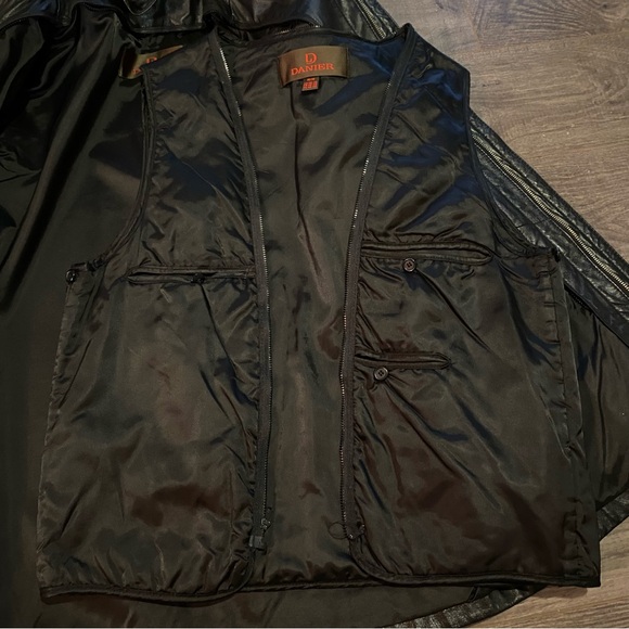 Danier genuine leather men’s coat thermolite removable quilted liner medium - Picture 6 of 13